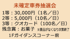 未確定車券抽選会